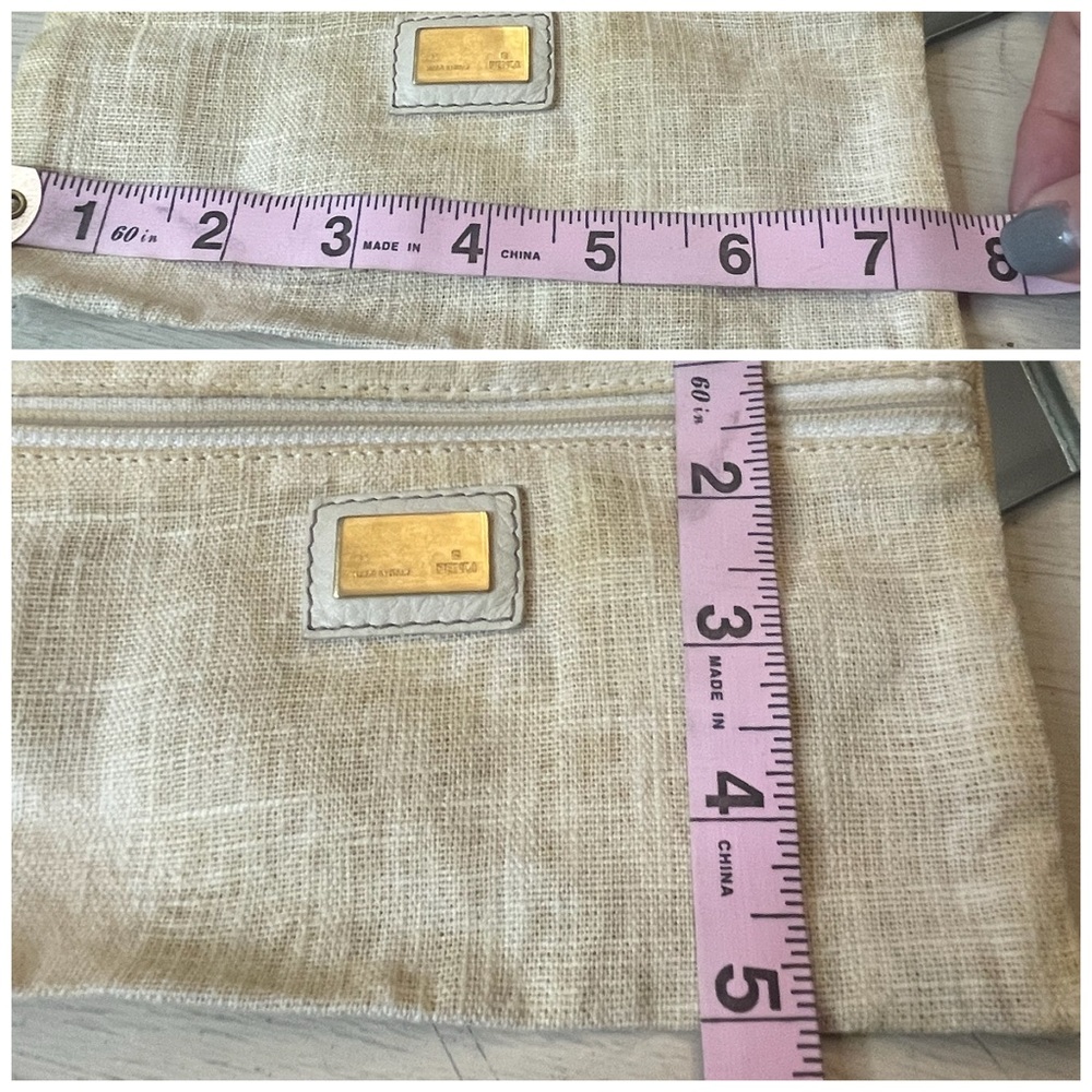*WITH COA* Multicolor Fendi Spalmati Roll Tote Bag On Ivory Canvas And Leather - Picture 13 of 16